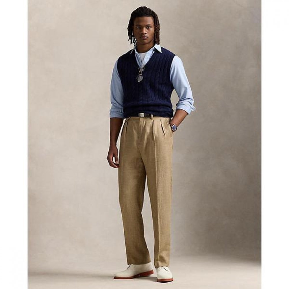 ポロラルフローレンメンズホイットマンリラックスフィットグレンチェック柄パンツ (MNPOPNT14H20094200)