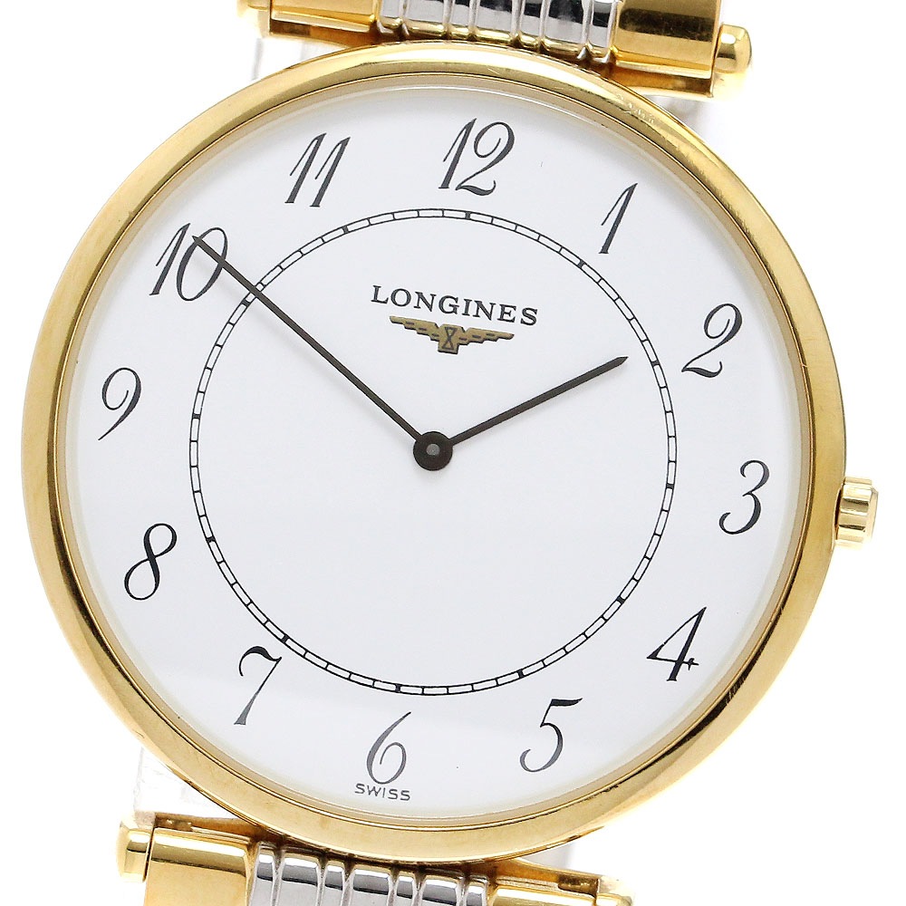 ロンジン LONGINES L4.635.2 グランドクラシック クォーツ メンズ 保証書付き_910926【中古】