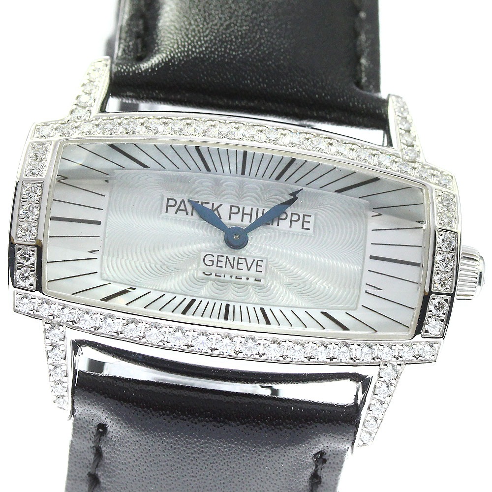 パテックフィリップ PATEK PHILIPPE 4991G-001 ゴンドーロ ジェンマ K18WG ダイヤベゼル 手巻き レディース _753440【中古】 602,720円