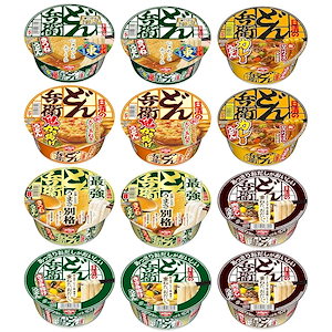 どん兵衛 うどんセット（レギュラー品・あっさりおいしい・最強どん兵衛）6種×各3個 計12個 アソートセット [日清食品 カップ麺 詰め合わせ カップうどん インスタント] 【セット買い】