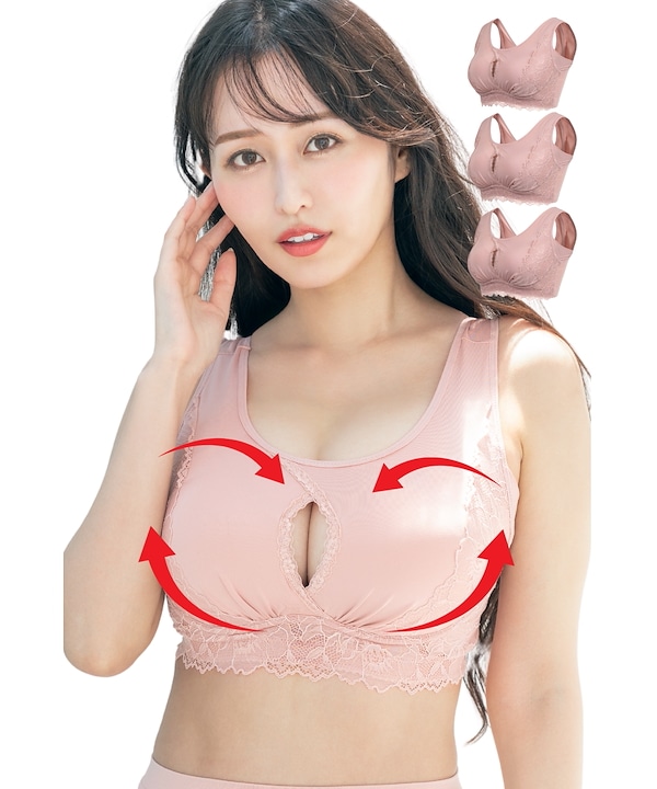 Qoo10 momoful 色っぽナイトブラ 3枚セット ナイトブラ