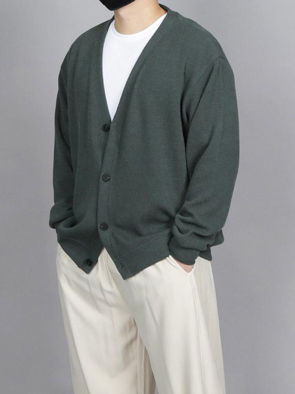 WUN ローキー ソフト V カーディガン