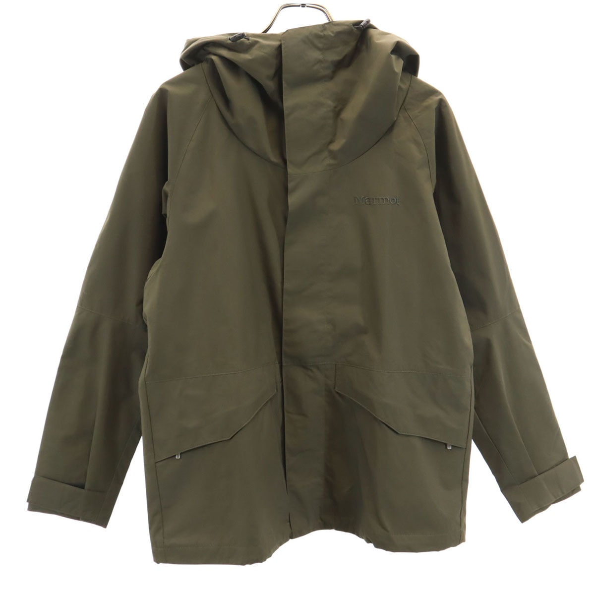Marmot Mountain Limited マーモットマウンテンリミテッド マウンテンパーカー M カーキ デサント アウトドア 裏メッシュ メンズ 古着