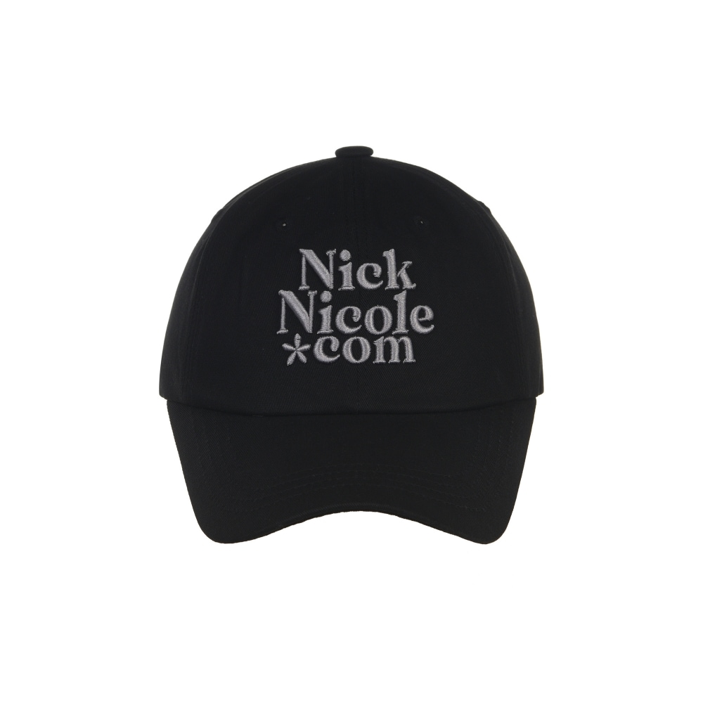 Nick & Nicole NN ドットコムシグネチャーボールキャップ_ブラックグレー