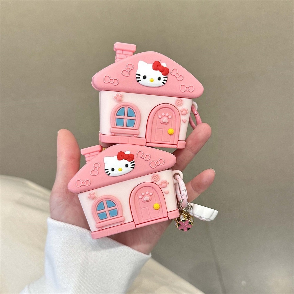 【20点セット】【送料無料】クリエイティブカートゥーンKT猫の家airpods 4世代アップルBluetoothイヤホンカバーpro 1234保護ケース適用