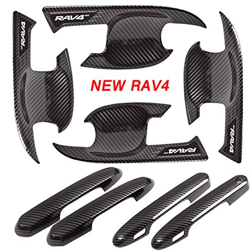 Kayafar トヨタ RAV4 50系 専用 ドアハンドルカバー RAV4ドアノブカバー ガーニッ