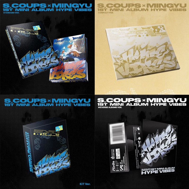 [5種セット] S.COUPS x MINGYU 1集 [HYPE VIBES] CxM SEVENTEEN エスクプス ミンギュ 公式アルバム チャート反映