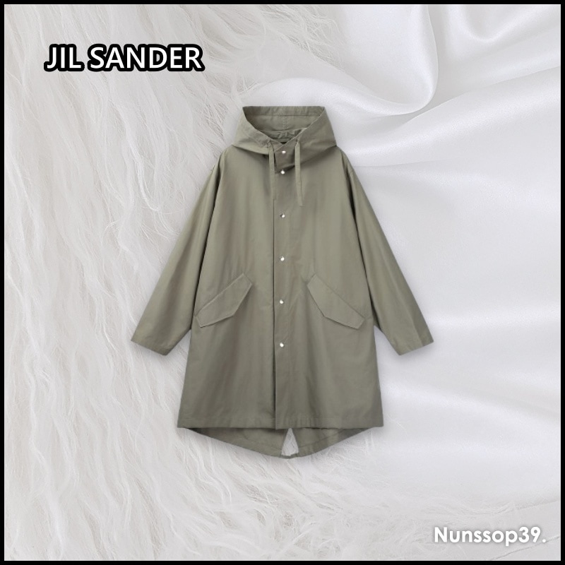 JIL SANDER ビッグ ロゴ ロング ジャケット