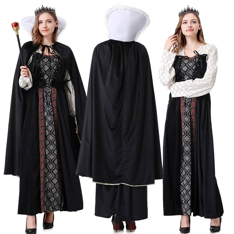 ハロウィンコスプレ復古宮廷衣装プリンセス衣装ヴァンパイア女王魔女後衣装