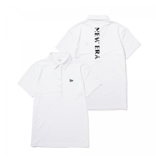 ニューエラ NEW ERA Womens 半袖 ポロシャツ Vertical Logo ホワイト ゴルフ 14391424