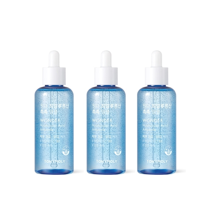 Wonder Hyaluronic ヒアルロン酸 しっとりアンプル 100ml 3本