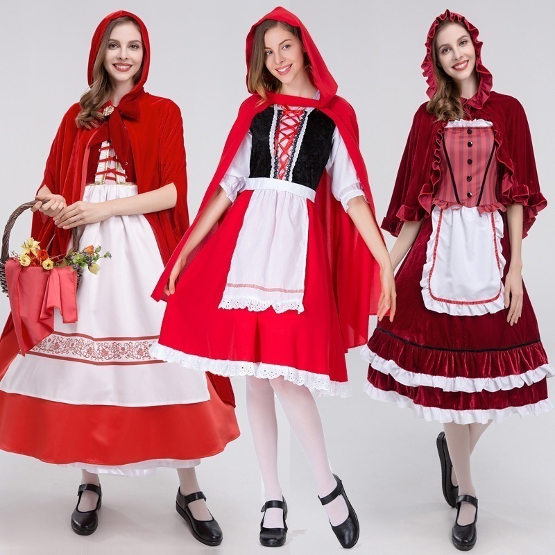 ハロウィン レトロ パレスドレス 赤ずきんちゃん ドレス コスプレ 女王 女王 コスプレ衣装 9,199円