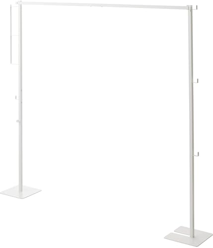 山崎実業(Yamazaki) 折り畳み 室内物干し ホワイト 使用時：約W175×D25×H160cm タワー tower 洗濯物干し コンパクトに収納できる 組み立て簡単 6619