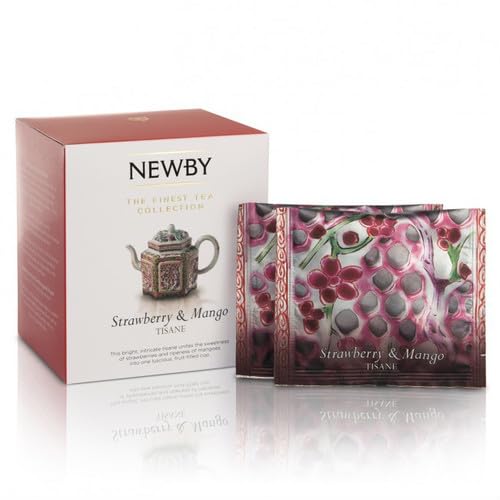 NEWBY ニュービー ハーブティー ティザン ストロベリー & マンゴー/シルケン ピラミッド ティーバッグ 15個入り