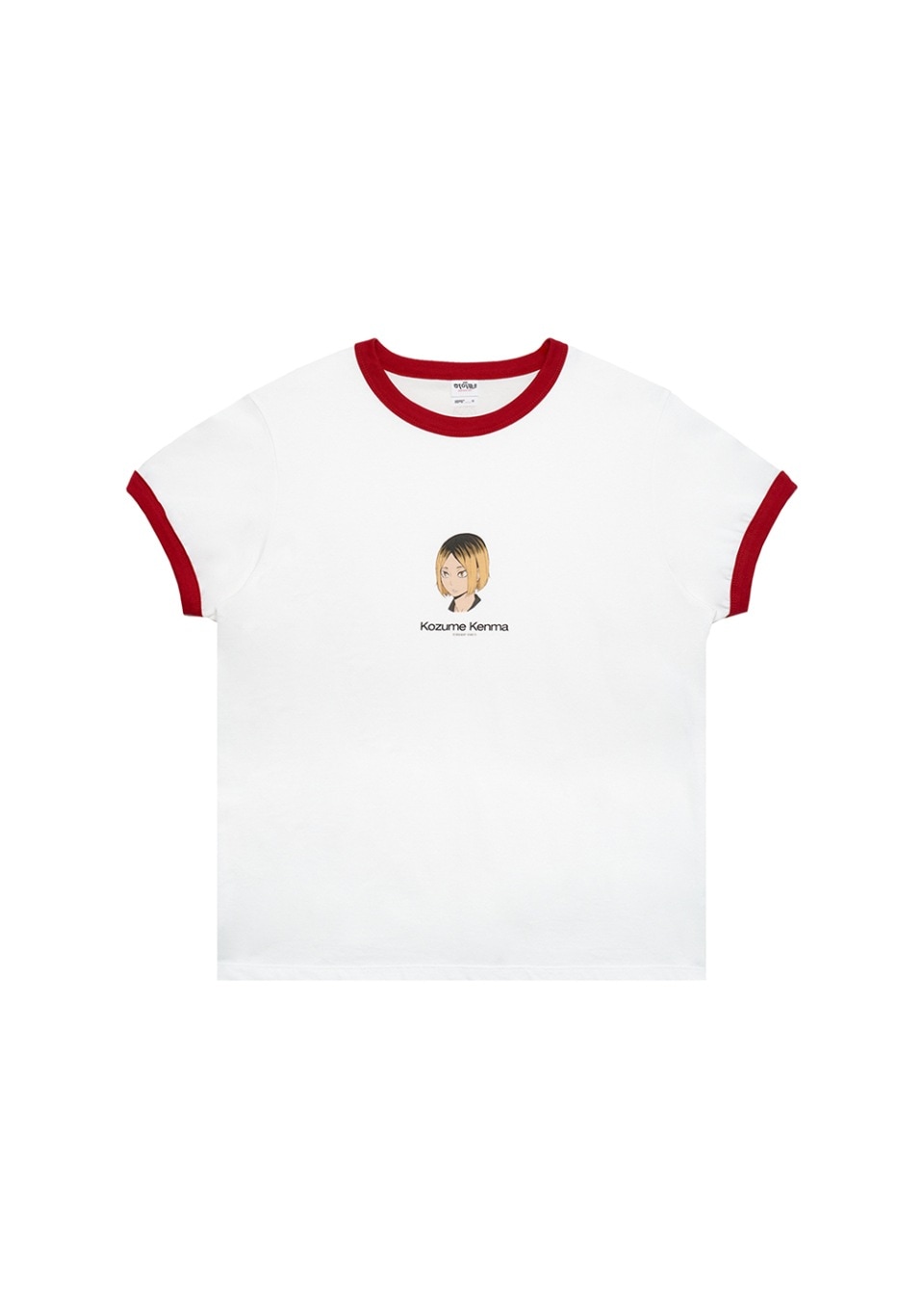 【EERST】ハイキュー!! Ringer HF T-shirt [White+Red] EERST】ハイキュー!! Ringer HF T-shirt [White+Red]
