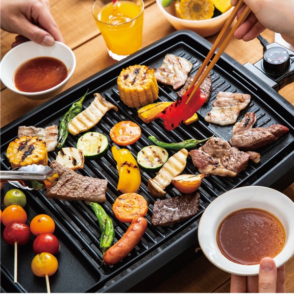 焼肉プレート 電気焼肉器 少煙 減煙 焼き肉プレート 多目的 （ 送料無料 ホットプレート グリルプ