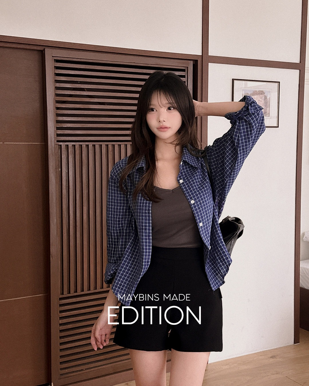 [MADE]トリッドチェックシャツ韓国ファッション レディース