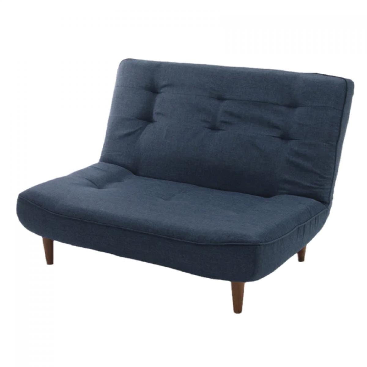 【I】 セルタン ハイバックソファ 2人掛け LULU タスクネイビー ソファ 2人 リクライニング 座面ポケットコイル A40P-584NV【受注生産品】【代引不可/沖縄 18,086円