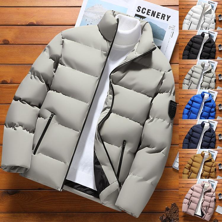 メンズ 中綿ジャケット キルティングジャケット 軽量 アウター 冬物 無地 あたたか 防寒着 防風 秋冬 大きいサイズ