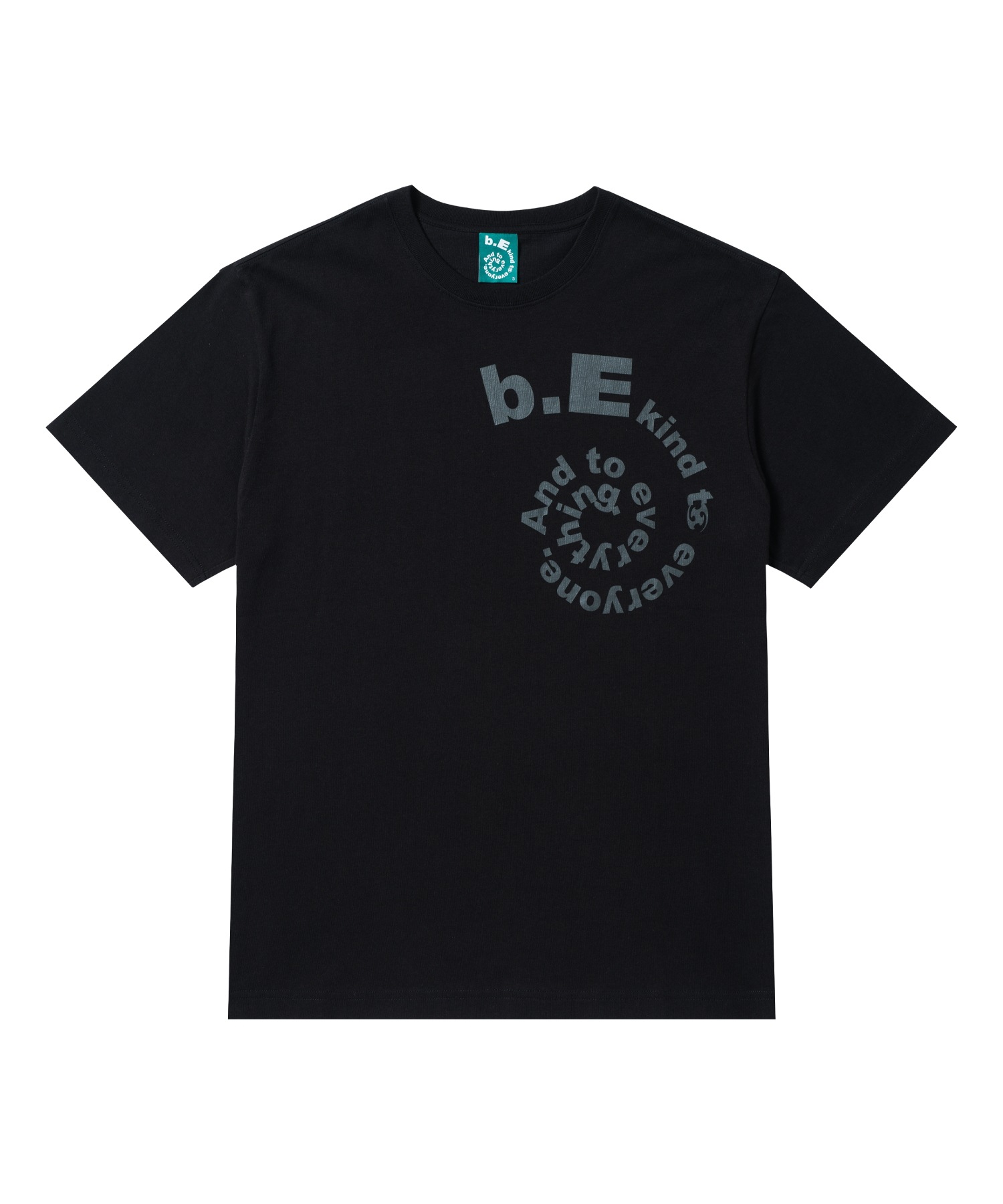 【SANSANGEAR】 SAN SAN X b.E SWIRL T-SHIRTS : BLACK 7,735円