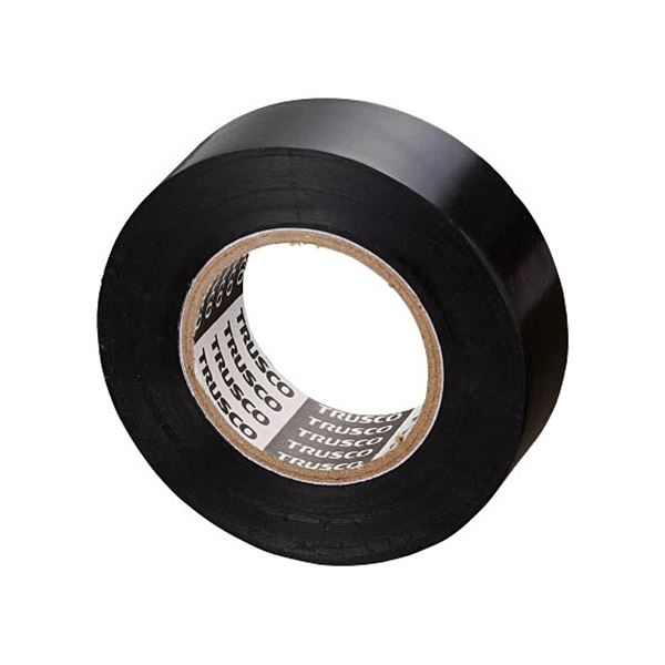 (まとめ) TRUSCO 脱鉛タイプ ビニールテープ 幅19mm×長さ10m ブラック GJ-2110 BK 1パック(10巻) (×10セット)