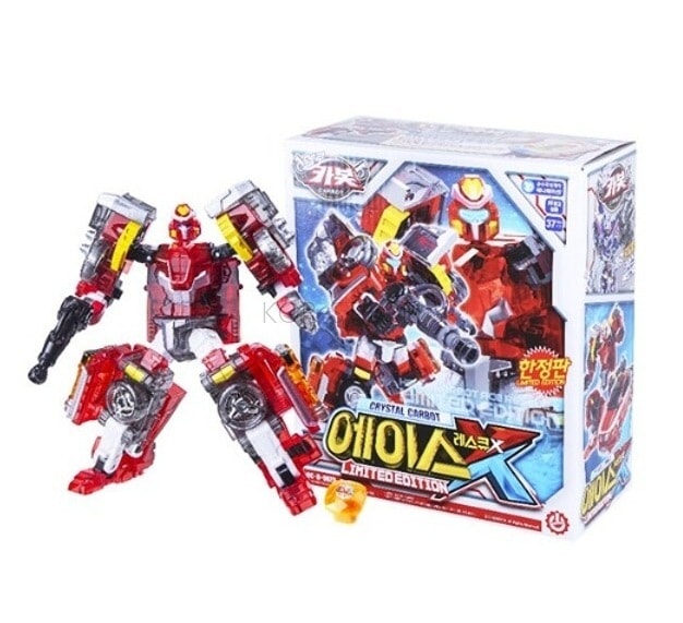 ハローカーボット/クリスタル/エースX/エースレスキュー/限定版/二段変身/自動車/ロボット/合体ロボット/変身ロボット/透明材質/Carbot/Limited Edition/2023