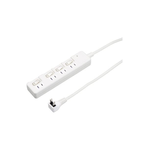 (5個セット) YAZAWA 雷ガード付 4個口 節電タップ 3m ホワイト H8KS443WHX5 8,132円