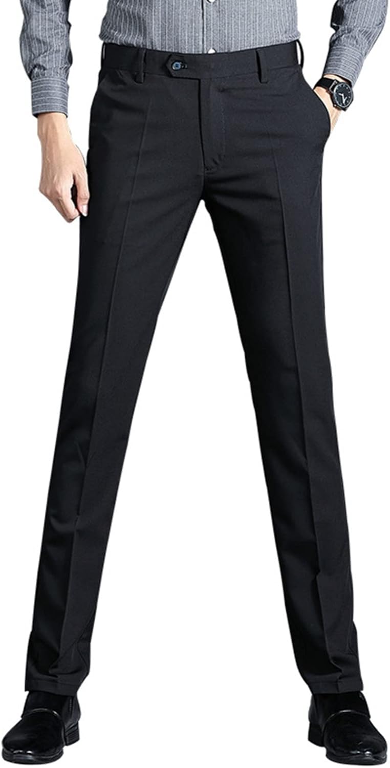 スラックス 細身 スーツパンツ メンズ ロングパンツ スリム フィット スリム秋冬OL ワンタック ストレッチ 前開きジッパー 着痩せ 韓国風 男らしさ オールシーズン 通勤 ビジネス 学生 社会人