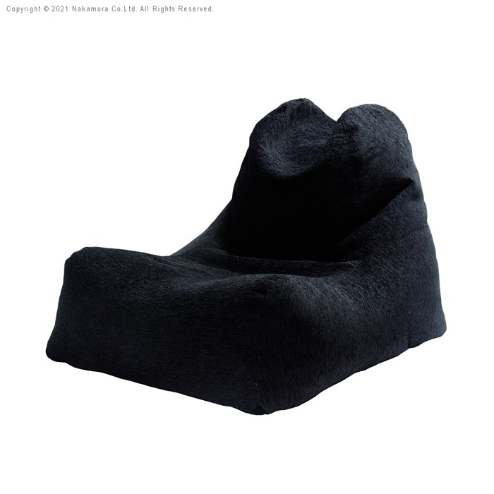 背もたれ付きビーズソファ ファビオ 71500028-BK ブラック