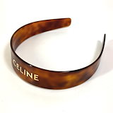 Qoo10] CELINE レオパード柄 ロゴ カチューシャ 461