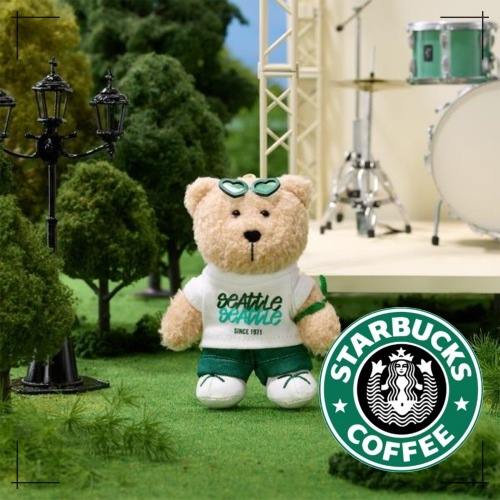 STARBUCKS公式 ベアリスタ キーリング Festival Bottle Bearista Keychain