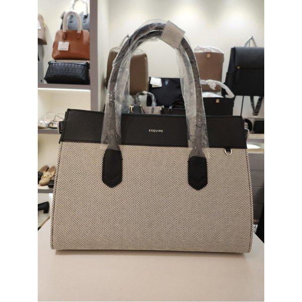 [] 女性用生地製品トートバッグ(ECESHB651BK) [P003690250]