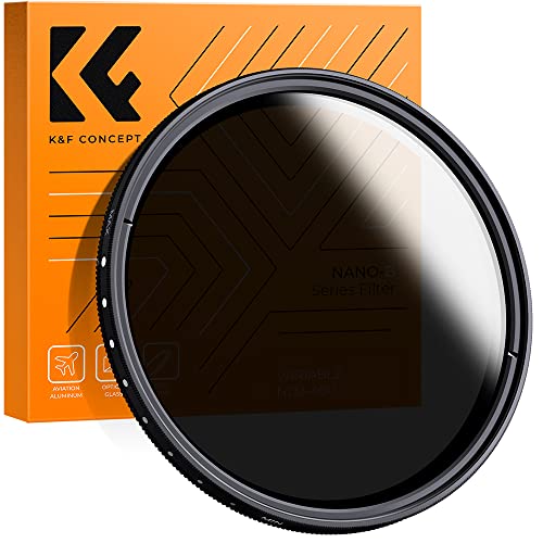 K&F Concept 58mm 可変NDフィルター ND2-ND400レンズフィルター 減光フィル