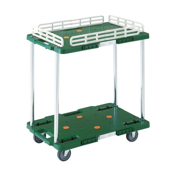 TRUSCOルートバン 2段式 こぼれ止め1段付 400x600 青 MPB-602K-B 1台 組立式