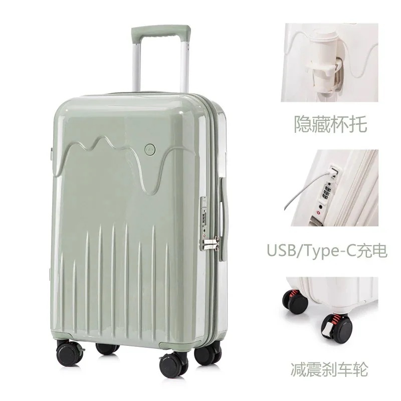 ins人気 キャリーケース スーツケース TYPC-C 機内持ち込み 軽量 小型 静音 360回転キャスタ TSAロック 旅行かばん