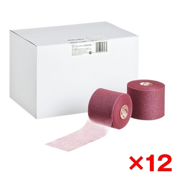【12個セット】MUELLER ミューラー Mラップカラー 70mm マルーン 23713