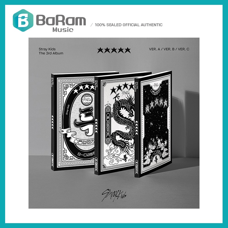 【10%SALE】(一般盤) (3種セット) 【Stray Kids】 3rd Full Album 【5-STAR】 (Standard) 当店特典 韓国チャート反映