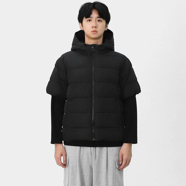 男女共用 FW ダウンライク 軽量 半袖 パディング ジャケット SWS050