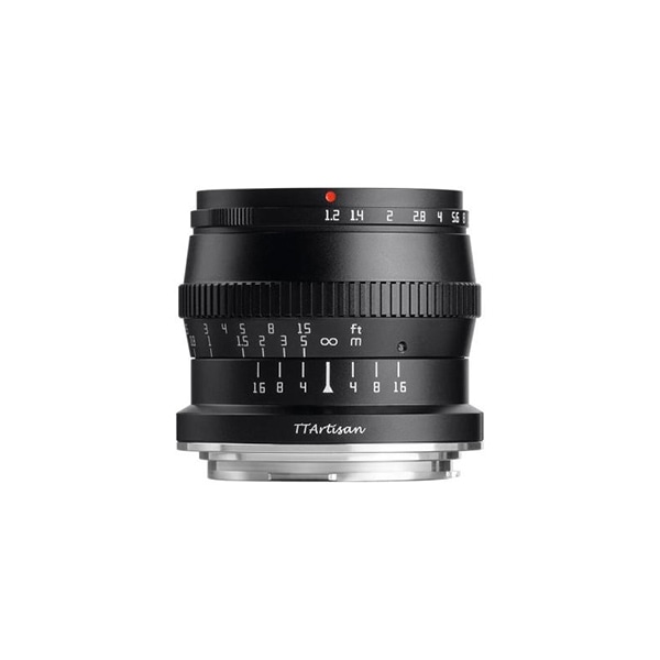 TTArtisan 50mm f/1.2C RF (B) ブラック 単焦点レンズ (キヤノンRFAPS-C)