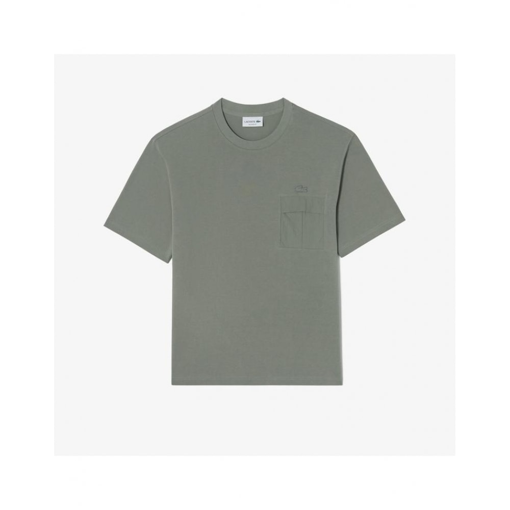 ラコステ メンズ 講演 ウーブン ポケット Tシャツ TH258E-55G