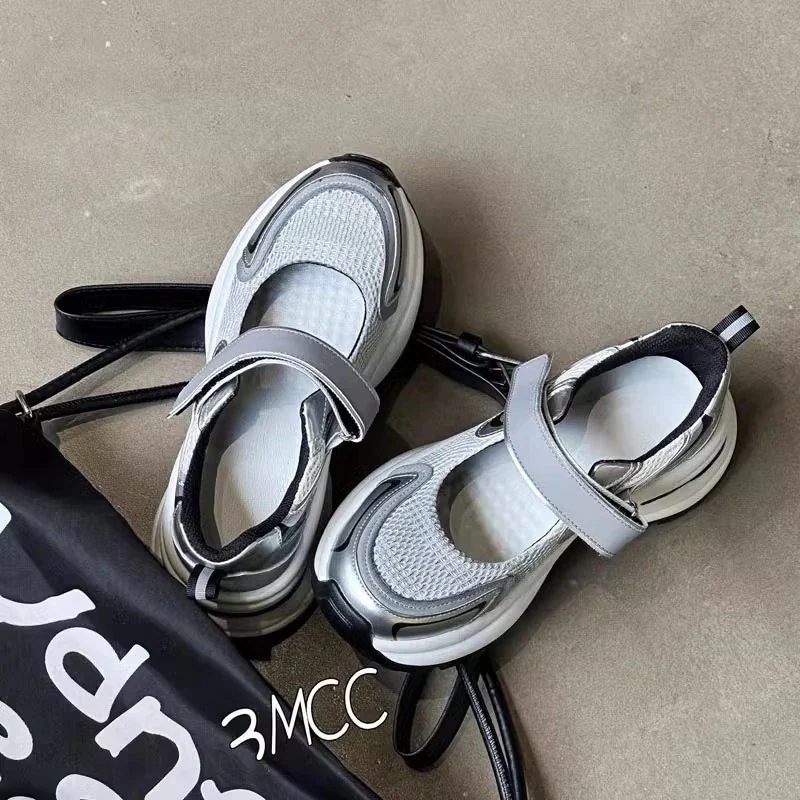 ラウンドトゥマジックはスポーツサンダルを貼ります 春夏厚底スポーツ 厚底シューズ パンプス サンダル30%制限