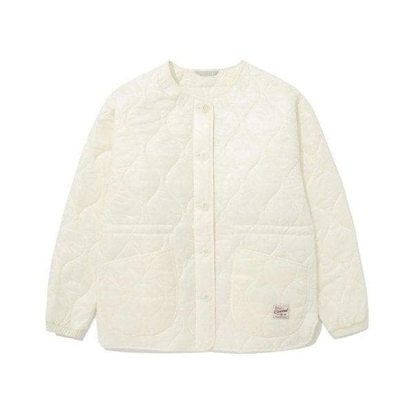 ジャケット JQS CO2404JK72-LY ウーマン カラレス キルティング ジャケット ライトイエロー