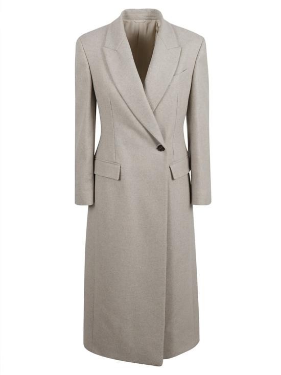 BRUNELLO CUCINELLI Women Coats MD5919881 C108 Neutrals