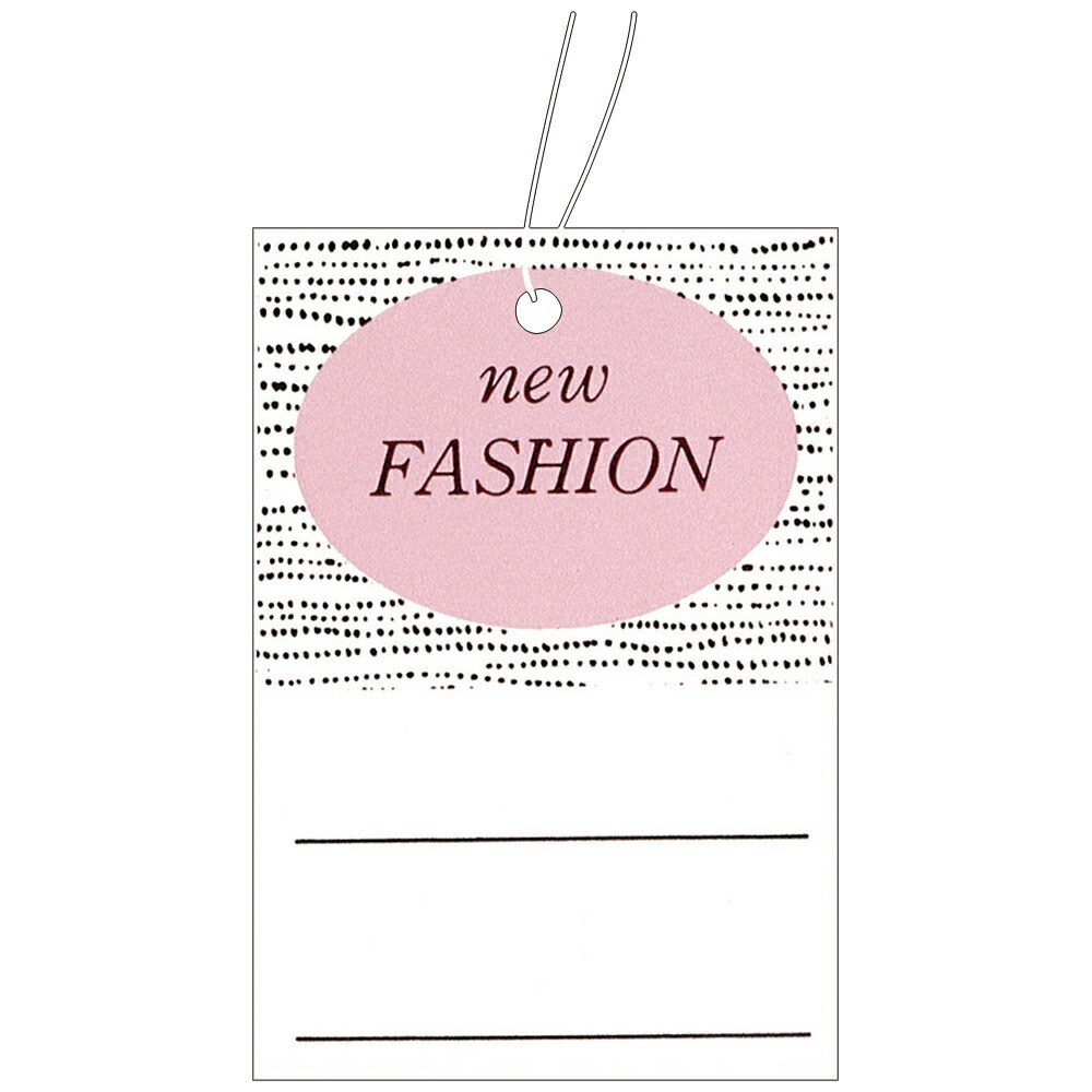 （まとめ買い）ササガワ 糸付き提札（値札） 四角型 高級 FASHION 縦51mmx横35mm 500枚入 18-3679 [x3]