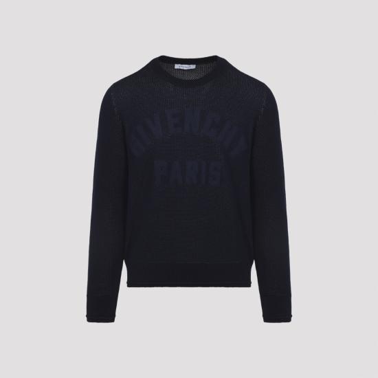 GIVENCHY Men Sweater BM90W44YNX 499 DARK NAVY