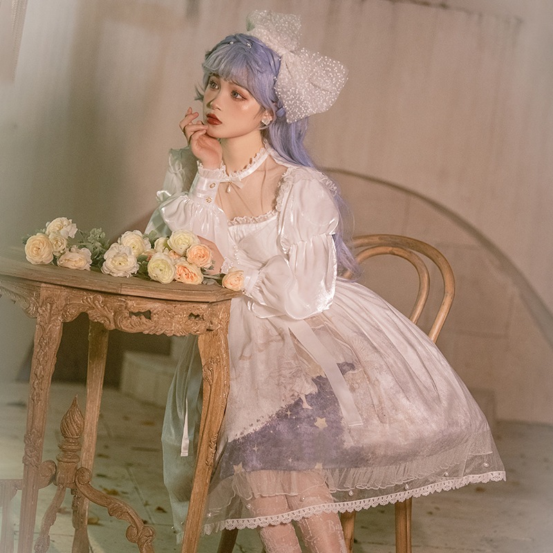 OP ロリータ ワンピース ドレスコスプレ かわいい レトロイベント ハロウィン長袖卒業式結婚式 A96