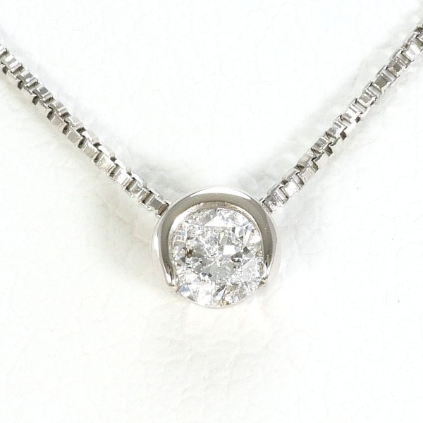PT900 プラチナ PT850 ネックレス ダイヤ 0.10 中古 26,100円