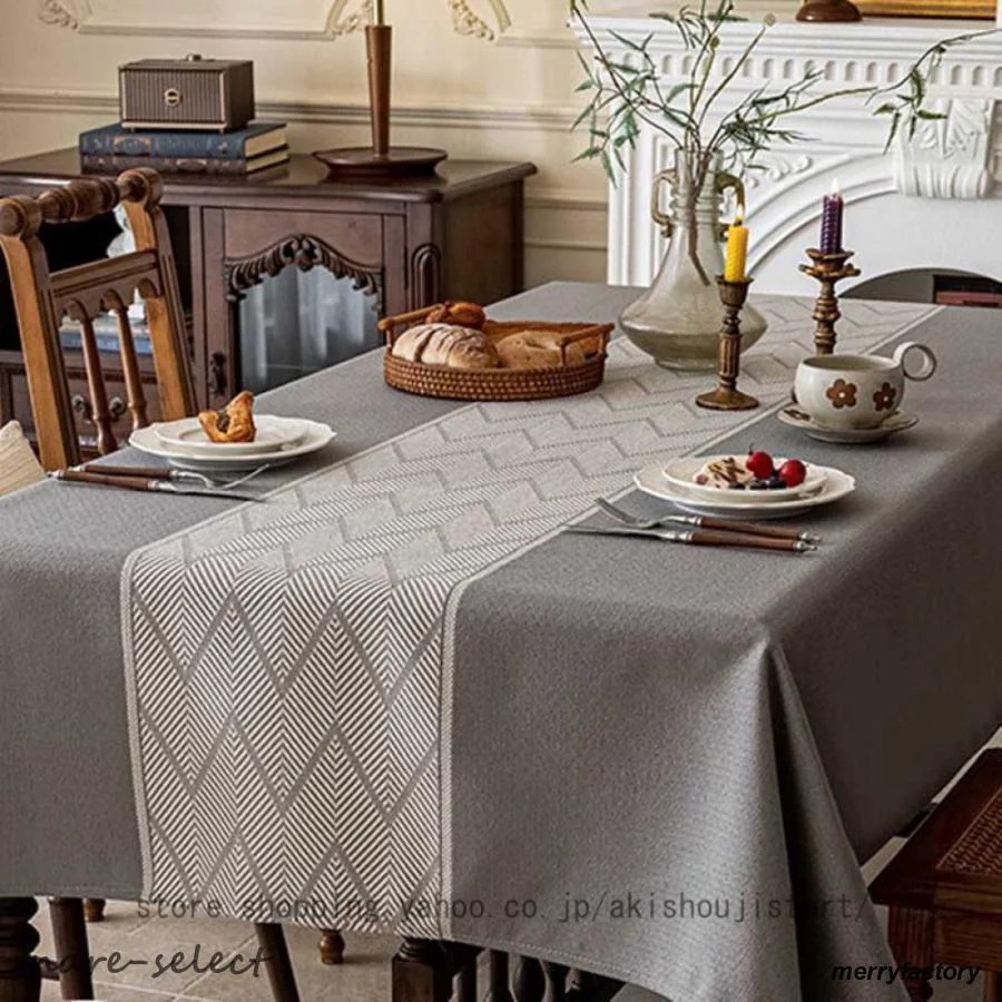 【急速出荷!】テーブルクロス 撥水 防油 防水 テーブルマット テーブルカバー 食卓カバー デスクマット 家庭用 業務用 モダン 厚手 撥油 各サイズ 長方形
