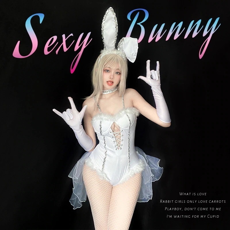 バニーガールスーツクラブバーdsリードダンスウサギの制服 レディース ポリスハロウィン ワンピース 今年人気爆発中ハロウィン 制服 学園祭 文化祭 コスプレ大人 セットアップ コスプレ