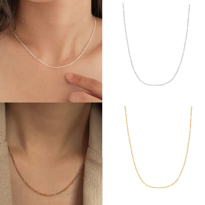 [SILVER925][韓国女性アクセサリー ]CHAIN POINT NECKLACE 韓国ファッション ネックレスセレブが愛するカスタムジュエリー